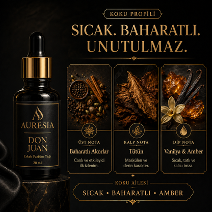 Auresia Don Juan – Erkek Parfüm Yağı 20 ml